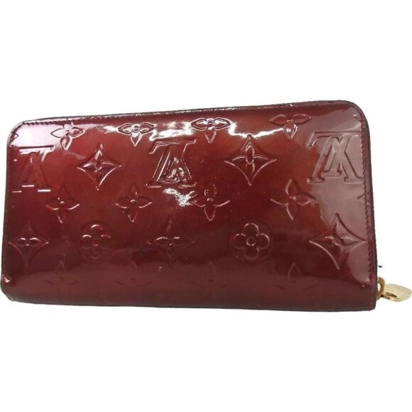 813178AM (V2) Louis Vuitton Wallet Long Magenta Monogram Vernis - Picture 1 of 10